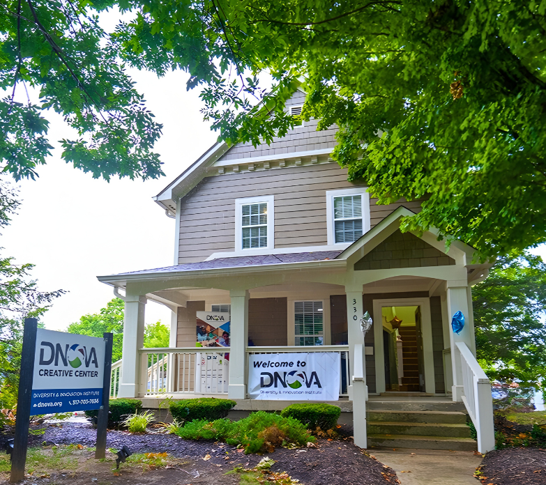 DCC Front Exterior White Sky